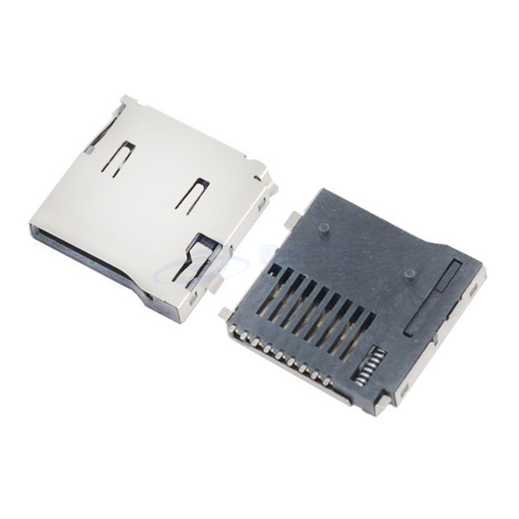 TF MicroSD push 外焊雙壓片帶偵測常開(H=1.85mm)
