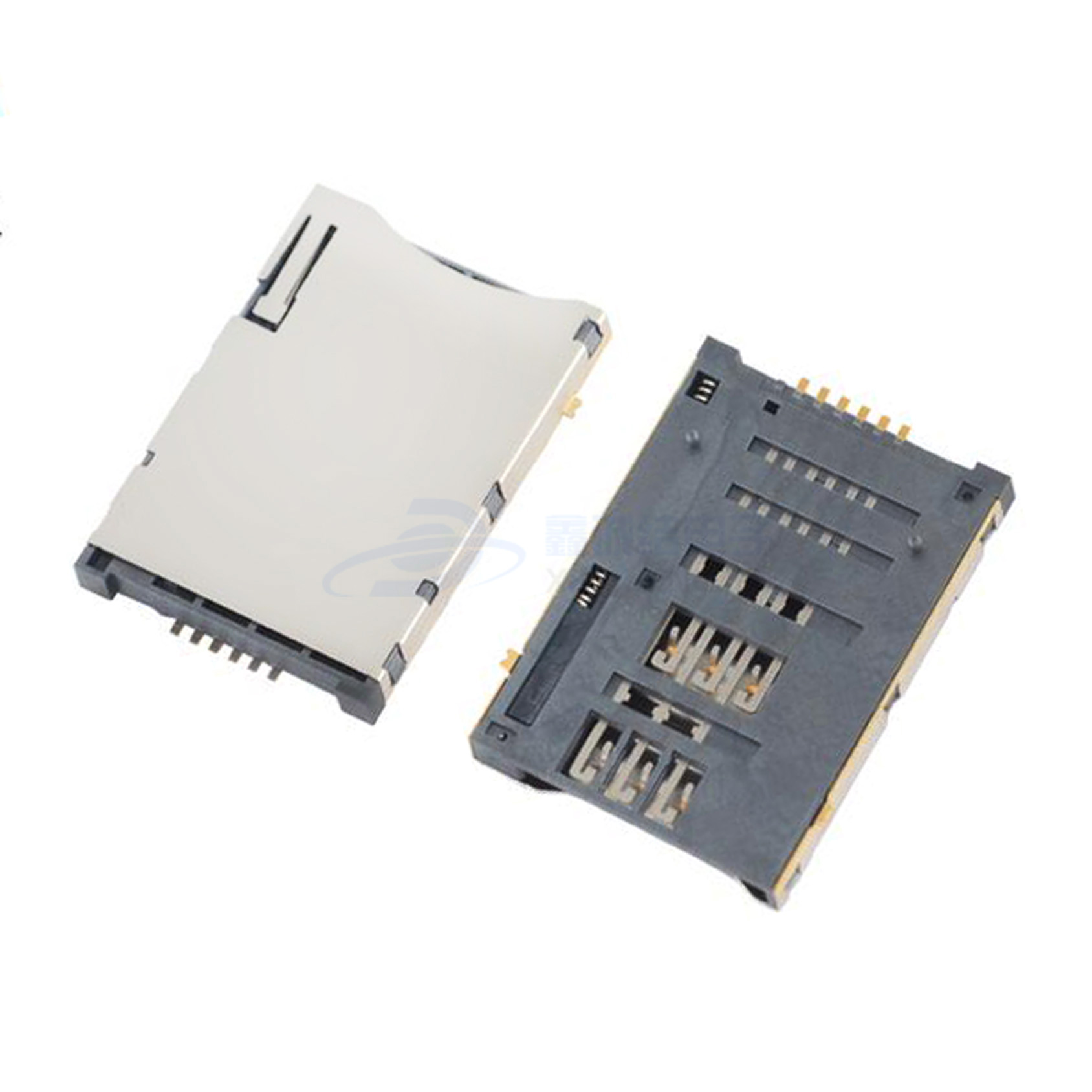 SIM CARD SOCKET 6P PUSH （H=1.8mm）